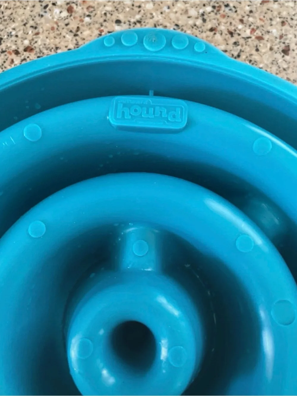 Outward Hound Blue Mid Size Pet Food Bowl Puzzle Center NWOT